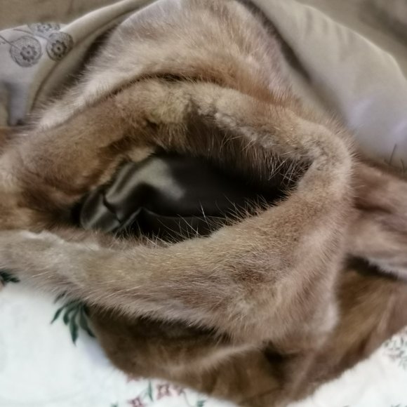 REAL MINK COAT JACKET LUXURY FUR HONEY BEAUTIFUL LOOK SIZE L/XL - Picture 6 of 8